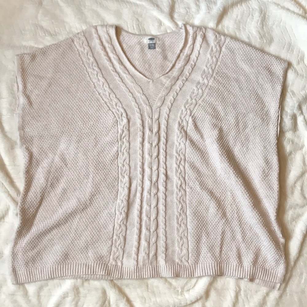 oversized old navy sleeveless sweater